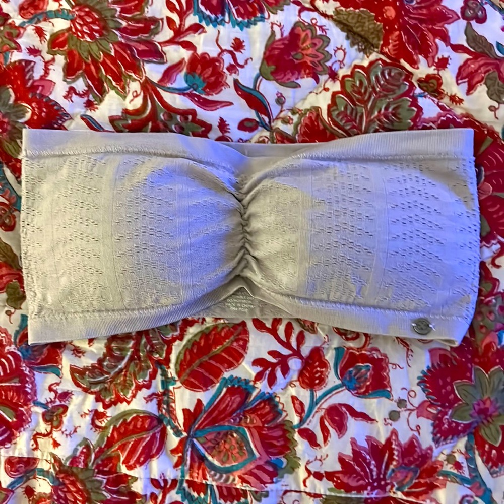 Lucky brand bandeau bra wireless strapless